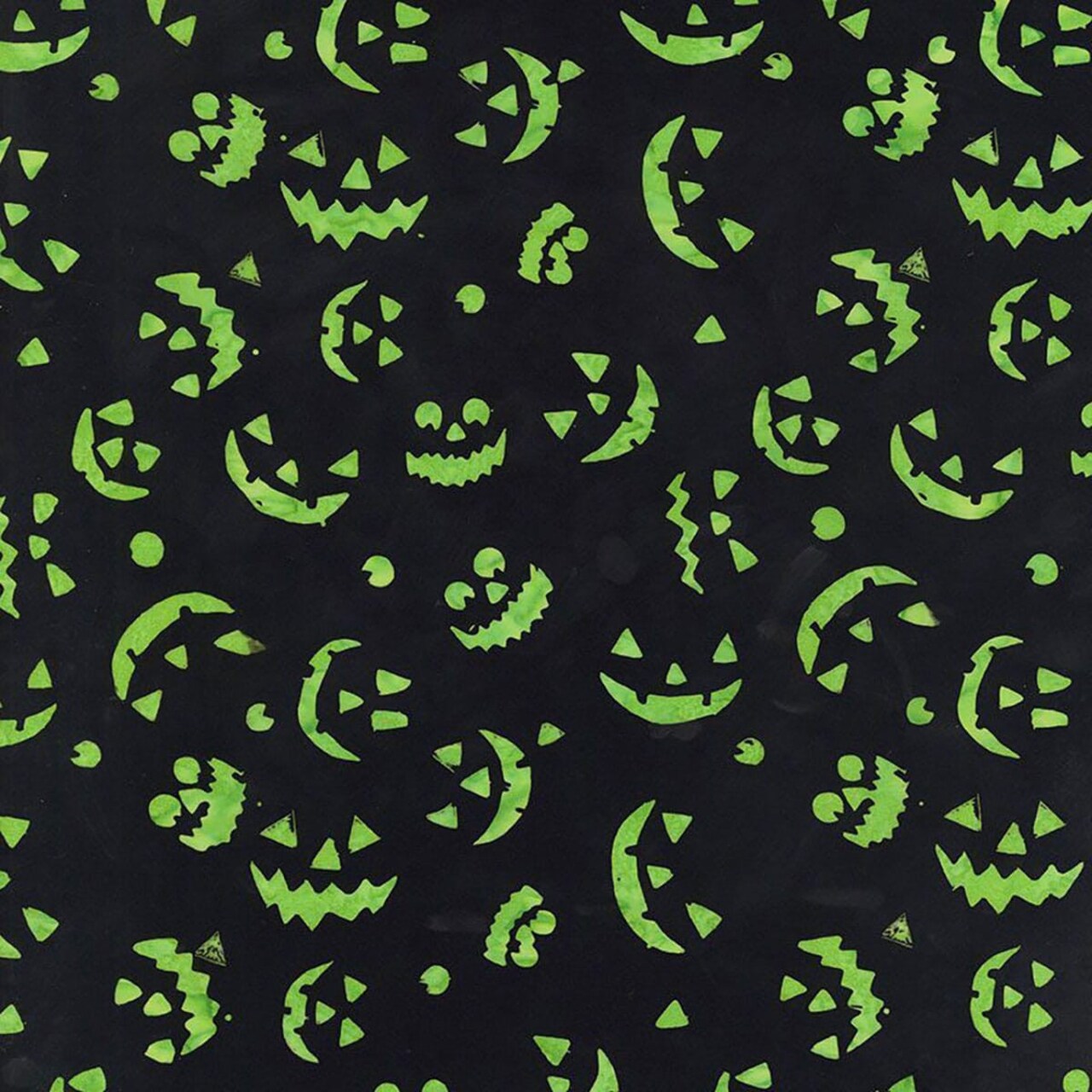 Timeless Treasures Halloween Tonga Batiks Spooky Pumpkin Smiles 100% Cotton Price per Yard